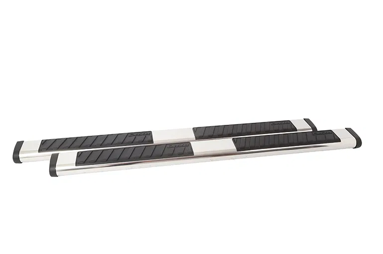 DZ16123 – DEE ZEE Running Board, Chrome Stainless Steel Unlighted 6 Inch Wide With Plastic Molded Step Pad Requires R...